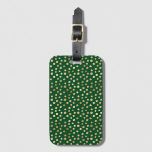 Étiquette À Bagage Emerald and Gold Safari Series Design 11