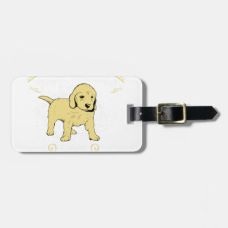 Étiquette À Bagage Employez votre nouille, aimez un Goldendoodle