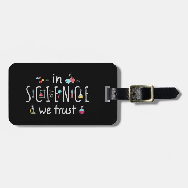 Étiquette À Bagage En Science we (Devant horizontal)