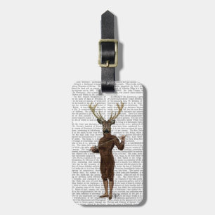 Étiquette À Bagage Enceinte pleine de cerfs