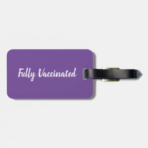 Étiquette À Bagage Entièrement Vacciné   étiquette de bagage
