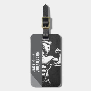 Étiquette À Bagage Entraîneur de fitness moderne Bodybuilding Instruc