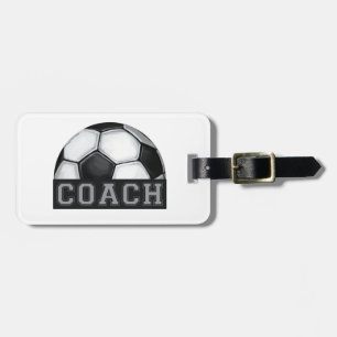 Étiquette À Bagage Entraîneur du football