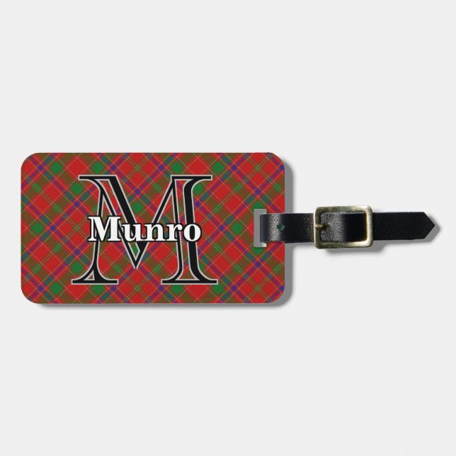 Étiquette À Bagage Epic Scotland Clan Munro Tartan (Devant horizontal)