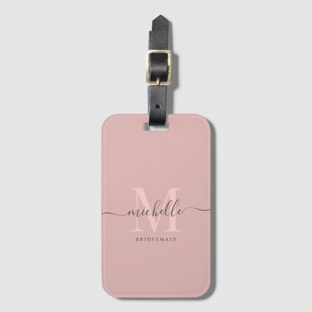Étiquette À Bagage Épouse Bachelorette Bridesmaid Nom personnalisé Sc (Devant Vertical)