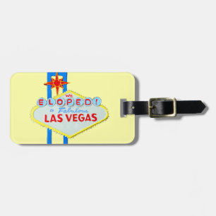Étiquette À Bagage Épouser de Las Vegas s'enfuient pour se marier
