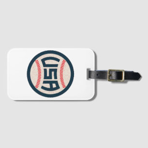 Étiquette À Bagage Équipe de baseball USA