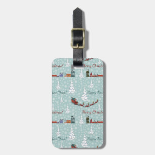 Étiquette À Bagage Équipe de père Noël