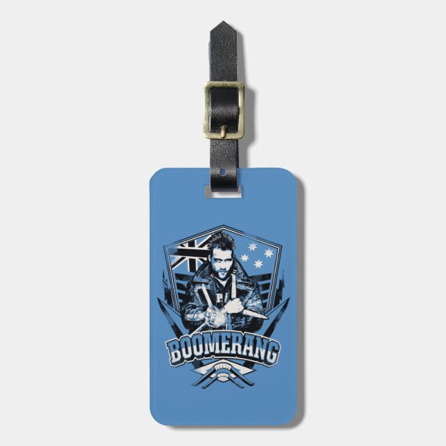 Étiquette À Bagage Équipe de suicide | Badge Boomerang (Devant Vertical)