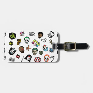 Étiquette À Bagage Équipe de suicide Emoji Motif de l'équipe de sui