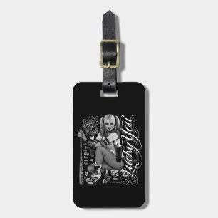 Étiquette À Bagage Équipe de suicide   Harley Quinn Typographie