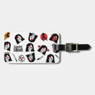 Étiquette À Bagage Équipe de suicide Katana Emoji Motif