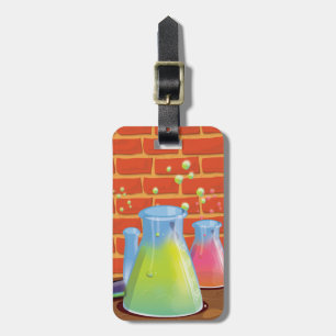 Étiquette À Bagage Équipement en verre de dessin sur banc