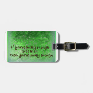 Étiquette À Bagage "Erin Go Bragh." (Irlande pour toujours)
