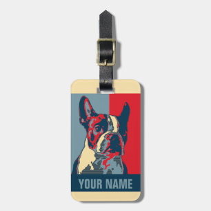 Étiquette À Bagage Espoir de Boston Terrier inspiré