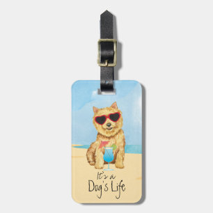 Étiquette À Bagage Été Norwich Terrier Bagage Tag