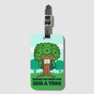 Étiquette À Bagage Étendez Votre Amour, Enlacez Un Arbre