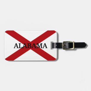 Étiquette À Bagage Étiquette Alabama - Drapeau d'état - Bagage person
