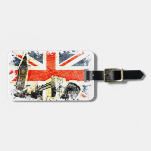Étiquette À Bagage Étiquette britannique de bagage de Londres