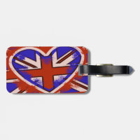 Étiquette britannique de bagage de style de Punky