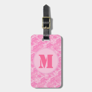 Étiquette À Bagage Étiquette Camo Camo Rose ACU Girl Monogram Luggage