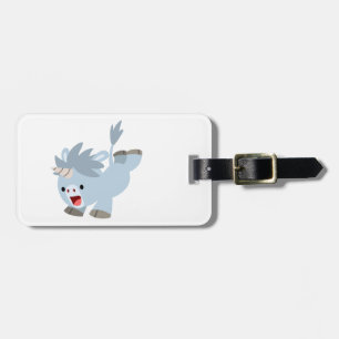 Étiquette À Bagage Étiquette Carton Mischievous Bébé Unicorn Bagage