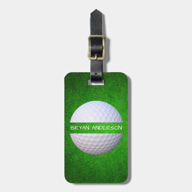 Étiquette À Bagage Étiquette chique de bagage de golf (Devant Vertical)
