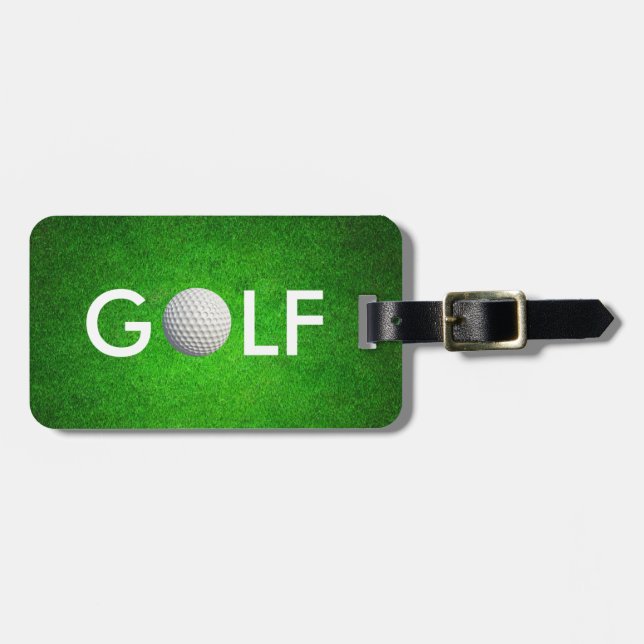 Étiquette À Bagage Étiquette chique de bagage de golf (Devant horizontal)