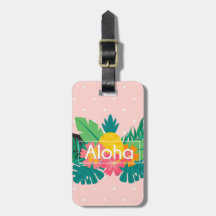 Étiquette de bagage Aloha