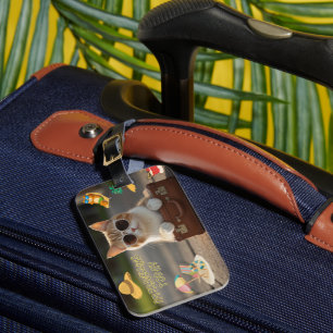 Étiquette À Bagage Étiquette de bagage amusante pour voyager aujourd'