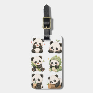 Étiquette À Bagage Étiquette de bagage au motif de panda roux kawaii