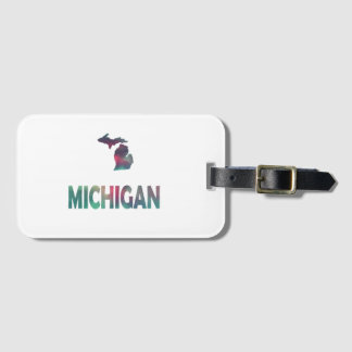 Étiquette À Bagage Étiquette de bagage aurore du Michigan
