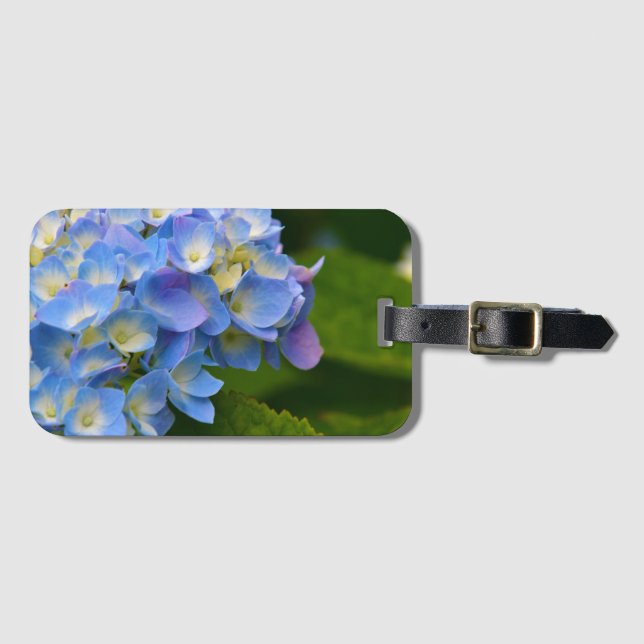 Étiquette À Bagage Étiquette de bagage avec des hortensias (Devant Horizontal)