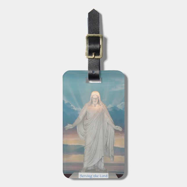 Étiquette À Bagage Étiquette de bagage avec le Jésus-Christ (Devant Vertical)