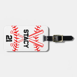 Étiquette À Bagage Étiquette de bagage Bats de baseball de sport pers