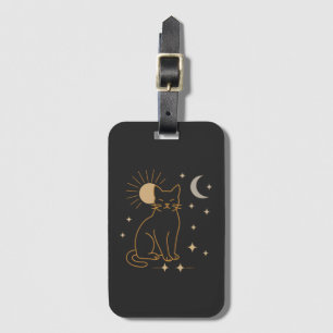 Étiquette À Bagage Étiquette de bagage Chat Mystique – Ligne Céleste