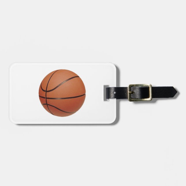 Étiquette À Bagage Étiquette de bagage de basket-ball (Devant horizontal)
