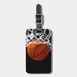 Étiquette À Bagage Étiquette de bagage de basket-ball - étiquette de