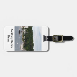 Étiquette À Bagage Étiquette de bagage de bateaux de port de Boothbay