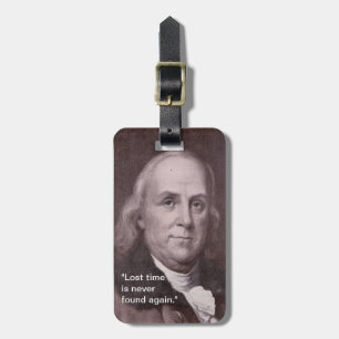 Étiquette À Bagage Étiquette de bagage de Ben Franklin