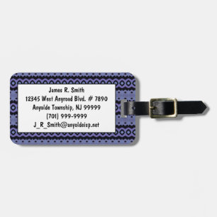 Étiquette À Bagage Étiquette de bagage de canalisation à chenille