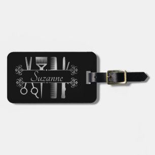Étiquette À Bagage Étiquette de bagage de coiffeur personnalisée Rose