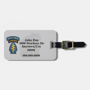 Étiquette À Bagage étiquette de bagage de correction de bérets verts