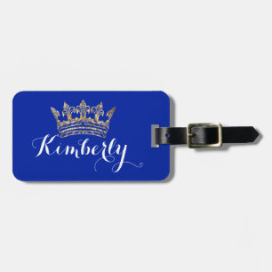 Étiquette À Bagage Étiquette de bagage de couronne personnalisée par