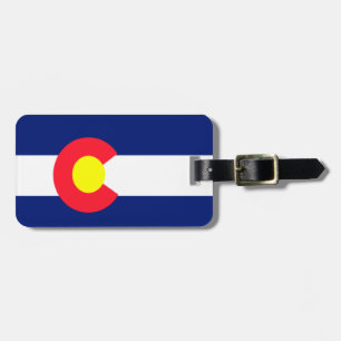 Étiquette À Bagage Étiquette de bagage de drapeau du Colorado