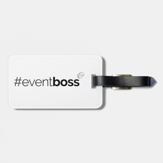 Étiquette À Bagage étiquette de bagage de #eventboss (Dos horizontal)