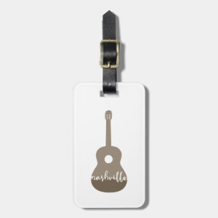Étiquette À Bagage Étiquette de bagage de guitare de Nashville