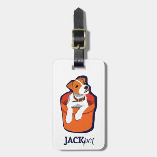 Étiquette À Bagage Étiquette de bagage de Jack Russell Terrier de