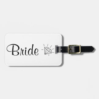 Étiquette À Bagage Étiquette de bagage de jeune mariée