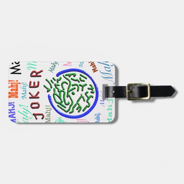 Étiquette À Bagage Étiquette de bagage de joker d'heure-milliampère (Devant horizontal)